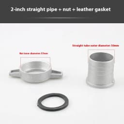 1 Set 1 Inch 3 Inch Aluminum Pipe Connector Wrench With Rubber Gasket Pump Connecting Pipe Fitting Water Pump Fittings