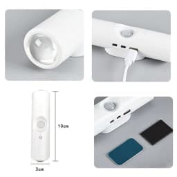 Double-head LED Night Light with Motion Sensor RGB Rechargeable Magnetic Wall Lamp Mood Ambient Light for Cabinet Hallway Stair