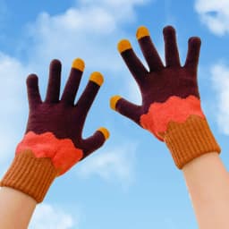 Winter Thicken Warm Gloves For Women Students Cute Sunflower Knitted Touch Screen Gloves Girls Outdoor Riding Skiing Gloves New