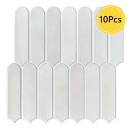 1/10pcs 3D Fish Scale Tile Sticker, Self-adhesive 3D Green Tile Backsplash for Kitchen Bathroom, Water Mold Resistant, 30x30cm