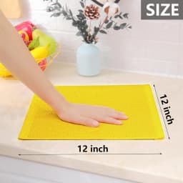 1/6Pcs Hot-selling Pure Cotton Honeycomb Kitchen Square Towel Set Easy To Clean with Hook Waffle 30*30cm