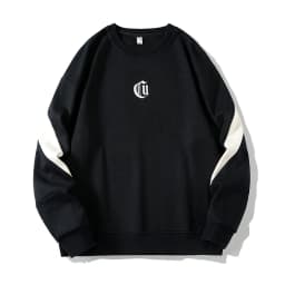 Men's Round Neck Sweatshirt Round Neck Long-Sleeved Embroidery Oversized 6XL, 7XL, 8XL Ugly Christmas Sweatshirts For Men