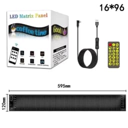 Scrolling Advertising LED Sign Panel Bluetooth App Control Logo Light Customize Text Pattern Animation Programmable Car Display