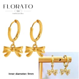 925 Sterling Silver ear needles Animal Butterfly/Elephant/Shell Pendant Hoop Earrings For Women Fashion Jewelry Accessories