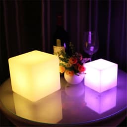 25/20/10CM LED Luminous Cube Bar KTV Party Atmosphere Table Lamp Battery Powered RGB 16 Colors Square Night Light for Home Decor
