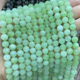 6 8 10MM Natural Stone Jade Chalcedony Round Multicolors Loose Beads For Jewelry Making Diy Charm Bracelets Necklace Accessories