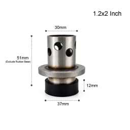 Professional Casting Flask with Rubber Base Perforated Stainless Steel Cylinder for Lost Wax Making Mold Jewelry Tools