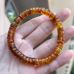 Yoowei 100% Real Amber Bracelet for Unisex Genuine Black Bead Irregular Natural Plant Medical Healing Jewelry Gift Wholesale