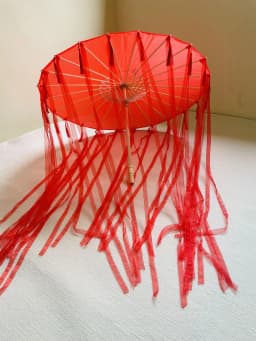 82cm Red Flower Ancient Oil Paper Umbrella Rainproof Chinese Wedding Cheongsam Paraguas Guarda Chuva Şemsiye Japan Sombrilla
