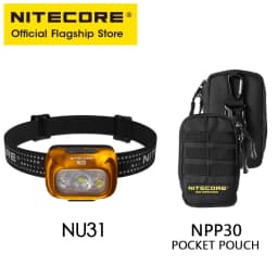 NITECORE NU31 USB-C Rechargeable Headlamp 550 Lumen Trail Running Fishing Trekking Headlight Work Light, Built in Li-ion Battery
