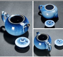 Exquisite Star Glaze Teapot 200ml Ceramic Kung Fu Tea Pot Puer Tea Pot 180ml Cup Set Heated Kettle Kettle Teeware Teware Teapot