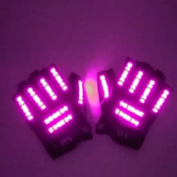High Quality Gloves 6 Neon Light Colors For Choice Adult Decorative Mittens Performance Dance Costumes Gloves Glow In The Dark