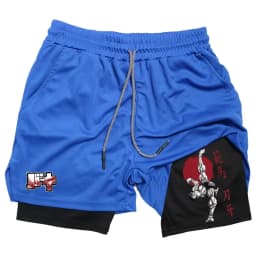 Anime Baki Hanma Performance Shorts Men Running GYM Shorts Beach Bottoms Summer Sportswear Fitness Training Jogging Short Pants