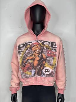 Y2k Aesthetic Pattern Print Sweatshirt Vintage Punk Gothic Couple Sweatshirt Emo Graffiti Print Pearl Design Hoodie 2000s