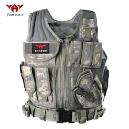 YAKEDA High Strength Wear-Resistant Tear-Resistant Mesh Breathable Hunting Vest Double-Layer Tear-Resistant Fabric