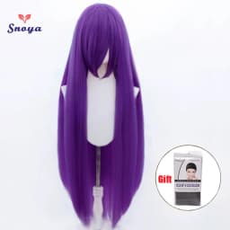 Snoya 100cm Synthetic Fluffy Corn Perm Cosplay Wig Pink Red Blue Purple Anime Party Long Wig for Women