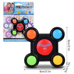 Children's Memory Game Machine LED Light Sound Effect Multi-Person Interactive Toys Training Hand-Eye Coordination Game Machine