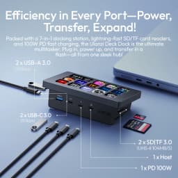 Ulanzi D200H Deck Dock AI-Powered Office Streaming Controller for Computer Fill Light for Intelligent Live Broadcast Room