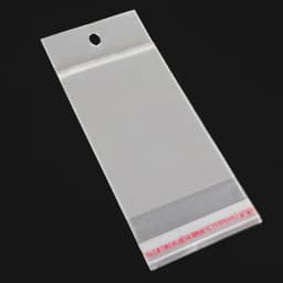 100pcs Transparent Self Sealing Adhesive OPP Plastic Bags with Hang Hole for Jewelry Gift Packing Retail Display Packaging Bag
