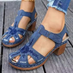 Dance Roman Sandals Women's 2026 Summer New Openwork Woven Wedge Heel Block Heel Platform Women's Shoes