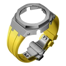 Mod Kit For Casioak GMAS2100 Stainless Steel metal Case Rubber Strap for Mod Kit GMA-S2100 4thGen Replacement shoc K Accessories