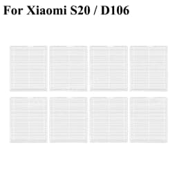 Compatible For Xiaomi Robot Vacuum S20 / D106 Parts Main Side Brush Hepa Filter Mop Cloth Dust Bag Replacement Spare Accessories