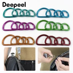 5/10Pcs 20/25/32/38mm D Ring Metal Buckles Webbing for Bag Strap Handbag Loop Connect Hook Dog Collar Clasp Bags Accessories