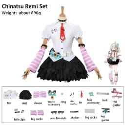 Zenless Zone Zero Sunna Cosplay Costume Wig Anime Game ZZZ Sunna Christmas Halloween Party Clothing