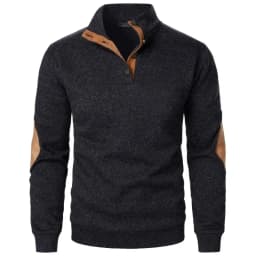 Men's Long Sleeve Stand Collar Sweatshirts Casual Pullover Outdoor Streetwear for Men Sport Riding lightweight V-neck Coats
