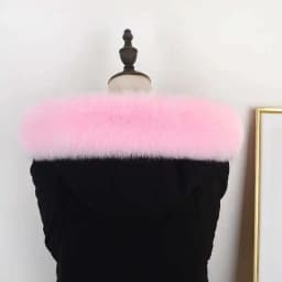 Real Fox Fur Collar 100% Natural Fur Scarf Women Winter Luxury Warm Fur Shawl Ladies Geniue Fur Scarves For Coat Down Jacket Men