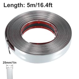 3M/5M Exterior Car Chrome Body Strip Bumper Auto Door Protective Moulding Styling Trim Sticker 6MM 8MM 10MM 12MM 15MM 20MM 30MM