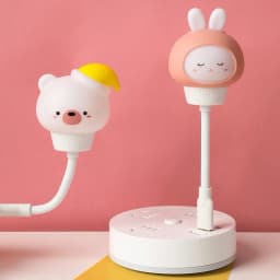 GGbingo USB/ Remote Control Night Light LED Cute Cartoon Bear Chick Kitten Night Light for Baby Kid Bedroom Decor Bedside Light