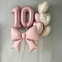 40inch Pink Foil Number Balloon Set (Optional 18inch Heart Balloons) Paired with Pink Valentine's Day/Birthday/Anniversary Party Decorations, Christmas Accessories, Themed Balloons, Retro Chrome Balloons, Balloons for Birthdays, Reusable Balloon Flowers, Personalized Balloons, Holiday Decorations, Elegant Party Decorations, Reusable Decorations, Premium Balloon Set, Gift Shopper, Party Organizer, Christmas Decorations
