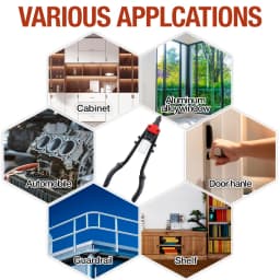 Manual Rivet Gun, Cordless Professional Pull Gun, High Lever More Labor-saving, Tightening and Riveting of Metal Sheet and Pipe