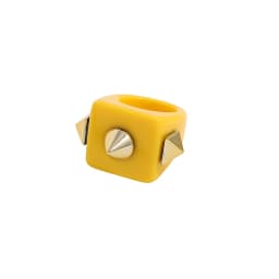 2024 New Trendy Geometric Square Round Resin Acrylic Chunky Rings for Women Girls Punk Style Knuckle Flower Rings Jewelry
