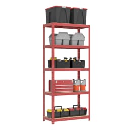 180CM HEIGHT 4 COLORS 5-Tier Shelving Unit Heavy Duty Shelving Unit for Storage Tool-Free Assembly Capacity 1925LBS
