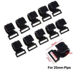 【YY26】10Pcs Outdoor Camping Tent Snap Clip Hooks Black Plastic Lanyard Hooks in 9–25mm Sizes for Awning & Caravan