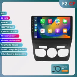 Hizpo 10.1 Inch Wireless CarPlay Android Auto Car Radio For Citroen C4 C4L 2013 - 2017 Multimedia Autoradio Octa Core 4G Stereo