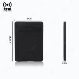 Carbon Fiber Slim Wallets RFID Blocking Credit Card Holder Pu Leather Small Slim Minimalist Ultra Bag Male Smart Wallets for Men