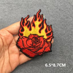Feeling Good Embroidery Patch for Clothing Punk Iron on Patches Appliques DIY Sewing Clothes Jacket Jeans Home Decoration
