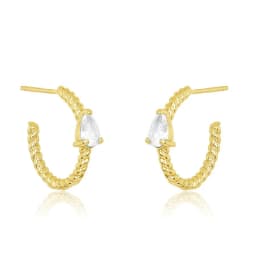 CRMYA Unique gold-plated CZ Stud Earrings For Women Cubic Zirconia Pendientes Boho Luxury Fashion Jewelry