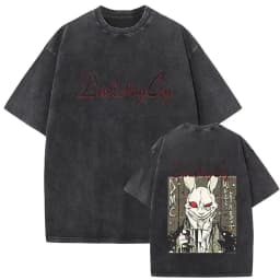 Devil May Cry 3: Dante's Awakening Vintage-Wash Graphic T-Shirt: Double-Sided Design Featuring Dante Character Art & Game Title