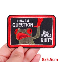Animal Cat Possum Fox Patch Cartoon Embroidery Patch Iron On Patches For Clothing Thermoadhesive Patches On Clothes Sewing Badge