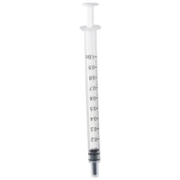 100PCS 1ml/cc Plastic Syringe No Needle with Cap Measuring Syringe Tools Individually Sealed Small Syringe
