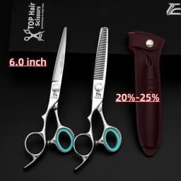 Professional Left Hand Scissors,6-6.5-6.8 inch Hair Cutting Scissors,Japanese 440C Steel,High Quality Barbershop Accessories