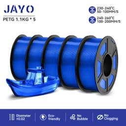 JAYO PETG 3D Printer Filament PETG Jayo Filament No Bubbles No Drawing Smooth Multiple Colors 3D Printer Accessories 1.1kg/Roll