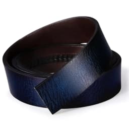 New Blue Color Cowskin Genuine Leather Automatic Buckle Belts for Men Casual Cowboy Belt without buckle Replacement belts