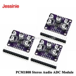 5pcs/1pc PCM1808 Stereo Audio ADC Module 24Bit Single-Ended Analog Input I2S Output Decoder Board For DSP STM32 ESP32 Audio