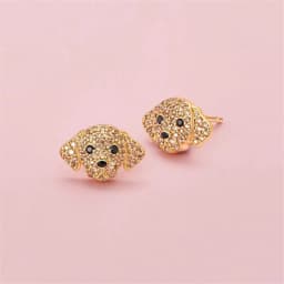 Cute Girl Cat Stud Earrings Exquisite Women's Earrings Fashion Accessories Party Jewelry Full Rhinestone Stud Earrings Girl Gift