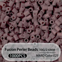 2.6mm Bulk Pink Color Series Perler Beads Refill Pack - 1000/5000pcs Fusible DIY Art Craft Fuse Beads for Mosaic Puzzle Kits